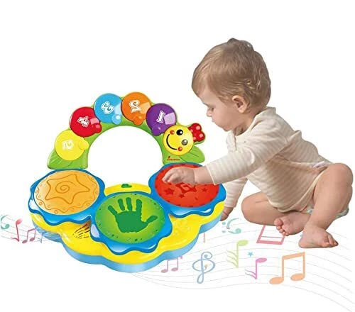 Felly Jouet Bebe 6 Mois -1 an Tambour Musicale Jouet pour Les bébés Jouet de ...