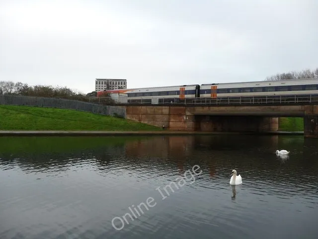 Photo 6x4 Exeter : Railway Bridge over the Exe Flood Relief Channel The t c2009