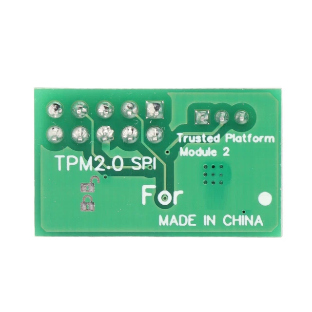 TPM 2.0 CHIP TPM2.0 Remote Card Encryption Security Module For 10pin £ ...