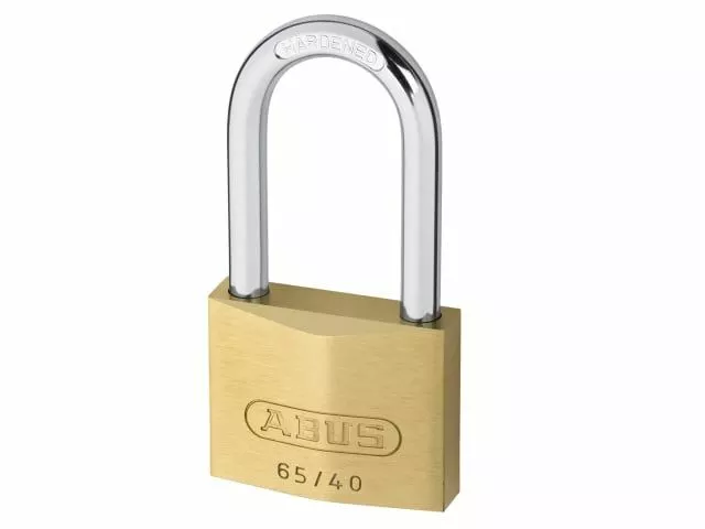 ABUS Cadenas en laiton de 65 / 40mm avec manille longue de 40mm sur carte