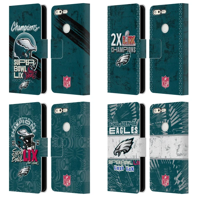 OFFICIAL NFL 2025 Super Bowl Lix Champions Leather Book Case For Google