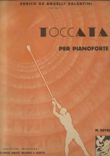 DE ANGELIS VALENTINI Enrico. TOCCATA. copyright 1934