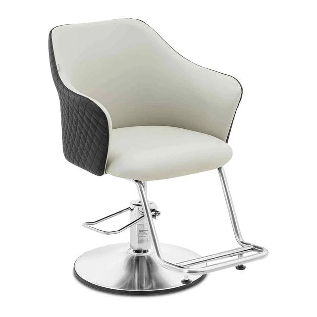 Friseurstuhl mit Fußstütze höhenverstellbar Barber-Stuhl 200 kg Ventnor Gray