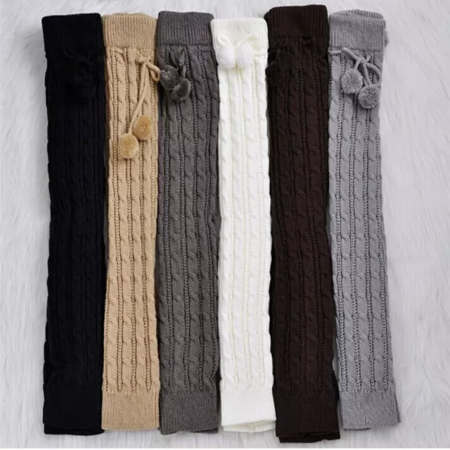 Women Warm Winter Knit Over Knee Long Boot Thigh-High Soft Leg Warmers Supplies