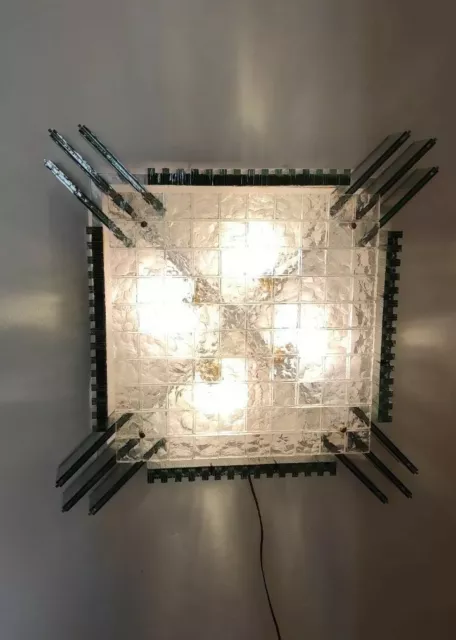 Stilnovo Arte luce Murano glass "Poliarte" Wall lamp Albano Poli 1960