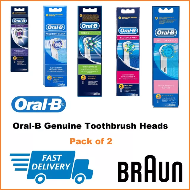 Oral B Genuine Electric Toothbrush Heads (All Types Available) - New in Box