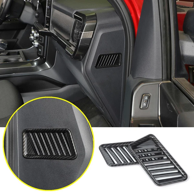Carbon Fiber Handbrake P Switch Button Cover Trim For 2021-2022 Ford F150 F-150