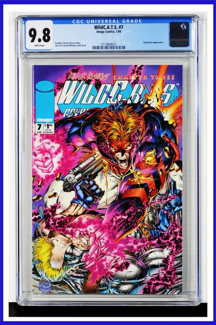 WildC.A.T.S. #7 CGC Graded 9.8 Image January 1994 White Pages Comic Book