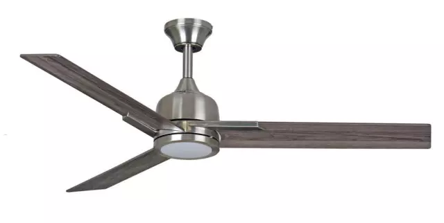 Fantasia Darwin Ceiling Fan Brushed Nickel LED Light Dual Mount 52 or 44 Blade