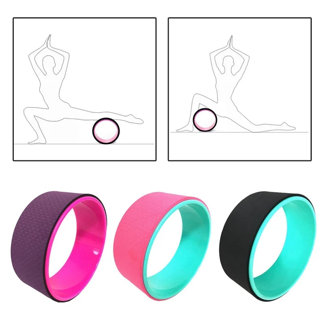 Roue De Yoga En Liège 32 Cm - Accessoire Fitness Pilates Pour Étirements Et Postures Tous Niveaux