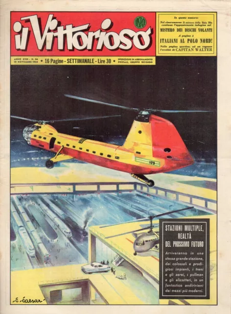 [MAB35] rivista a fumetti VITTORIOSO anno 1954 numero 46