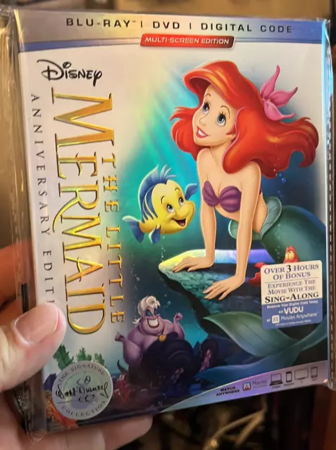 Little Mermaid 30th Anniversary Collection - BLU/DVD /DIGITAL -W/SLIP-W/CARDS!