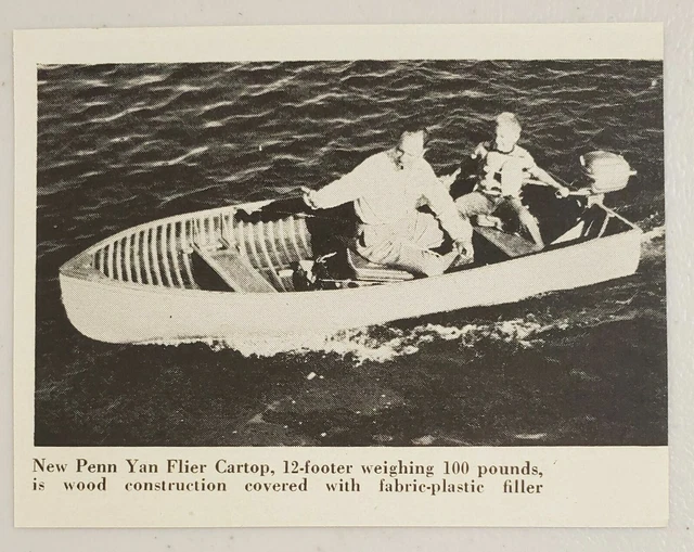 1953 Magazine Photo Penn Yan Flier Cartop 12-FT Boats Penn Yan,New York