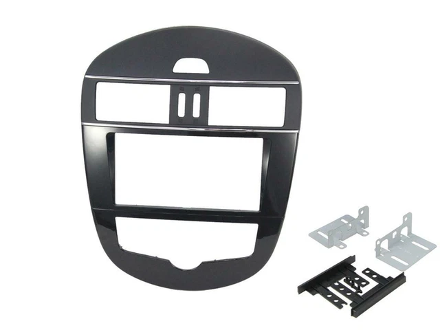 2 Din Radio Stéréo Fascia Dash Panel Cadre Dvd Navigation Trim Convient