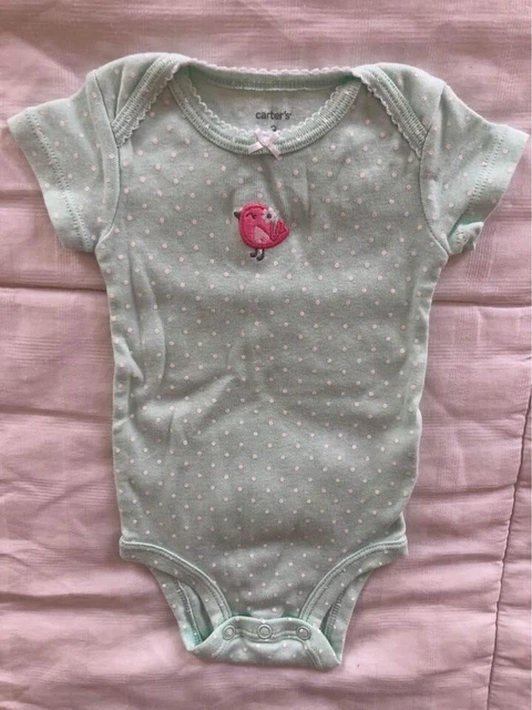 Carter’s Baby Girls’ Short Sleeved Bodysuit Size 3 Months