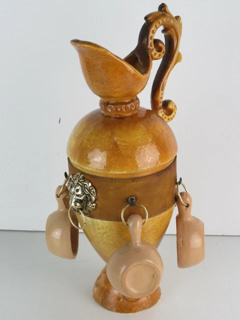 6 Tegamini In Ceramica CM.14 - Colore Rosso, Ideali Per Cucina E Portavivande