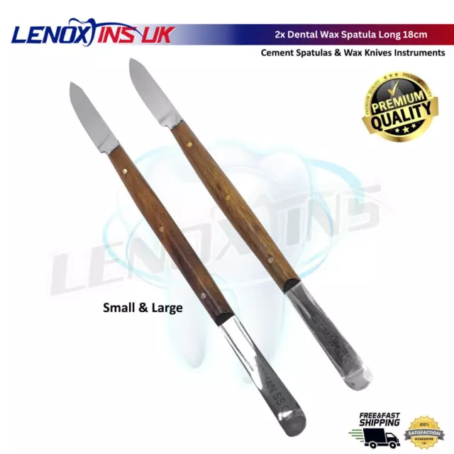 2x Dental Wax Spatula Long 18cm, Wax & Modelling Spatulas, Dental Instruments