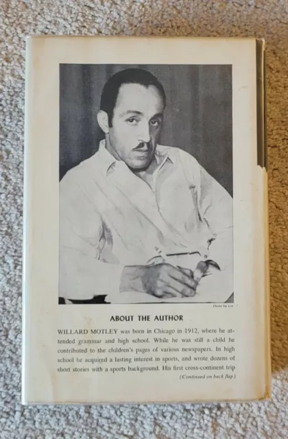 Willard Motley Signed Book African American Chicago Defender Hull House Founder