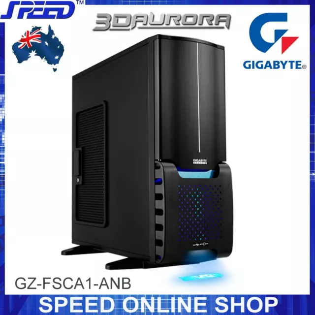 GIGABYTE 3D AURORA GZ-FSCA1-ANB Aluminum ATX Full Tower Gaming PC Case - BLACK