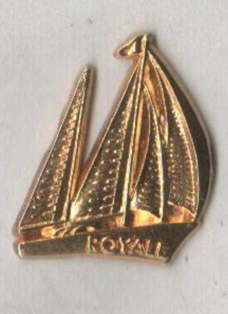 Pin's Bateau Voilier Doré – Broche Dorée 2,9 Cm – Vintage Bateau EGF
