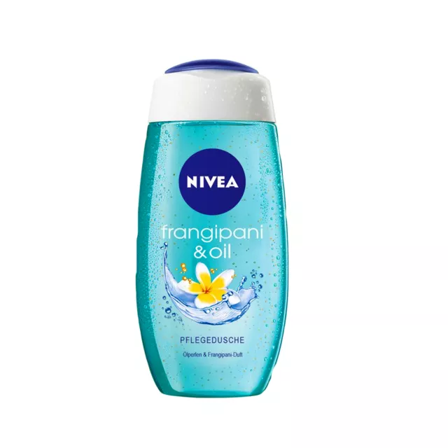 (12,32 €/L ) 250ml NIVEA Frangipani & Huile Gel Douche Soin de Perles Parfum