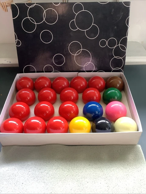 SUPER CRYSTALATE SNOOKER Balls Full Set £21.48 - PicClick UK