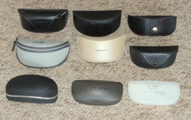 9 GAFAS - GAFAS DE SOL CAJAS Armani Escada Bvlgari Byblos Ferre Sting