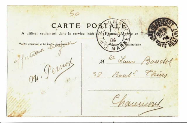 CPA-Carte postale-France-Territoire de Belfort- Armes de Belfort -1904 VM4483 2