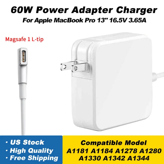 For Apple MacBook Pro 11" 13” 2009 to 2012 60W Power Adapter Charger A1181 A1184