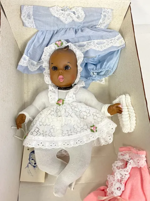 MINT GERBER BABY DOLL 1979 Vintage ATLANTA NOVELTY Black w/Clothes & Box etc