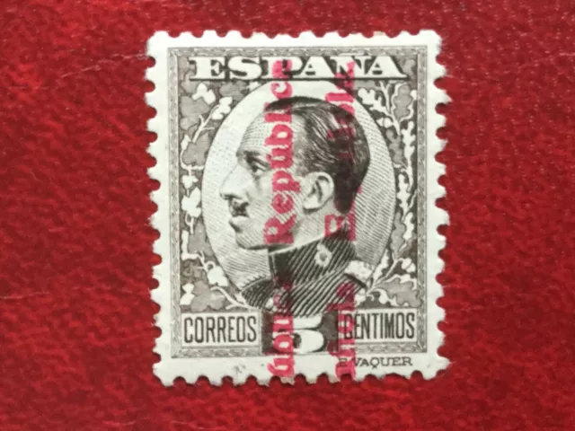 España 1935 - Alfonso Xiii - Sobrecargado - Edifil 594 - Mnh** - Goma Renovada