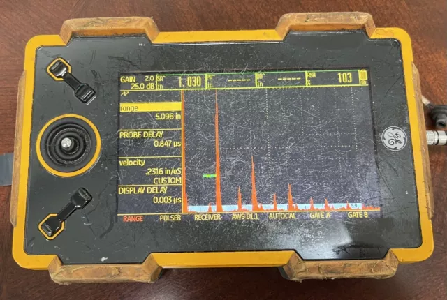 GE - USM GO Standard (DAC , AWS) Ultrasonic Flaw Detector - No Battery Charger