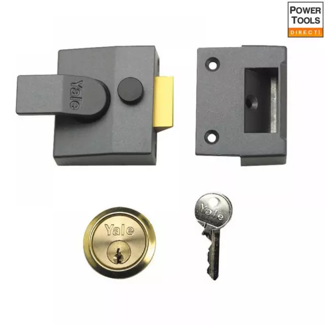 Yale Locks P84 Standard Nightlatch 40mm Backset DMG Finish Visi