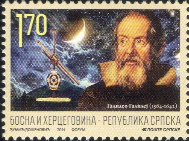 Bosnia 2014 Galileo/Astronomy/Space/Stars/People/Telescope/Science 1v (bhs1017)