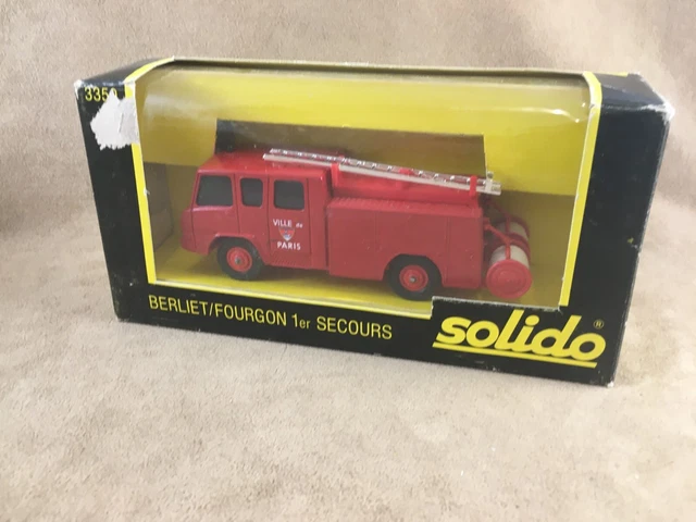 Atlas Dinky Toys 32E pour fourgon Incendie Premier Secours Berliet Diecast Model Cars Collection Auto Cadeau