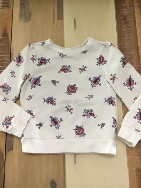 Janie & Jack Floral Sweatshirt 4T