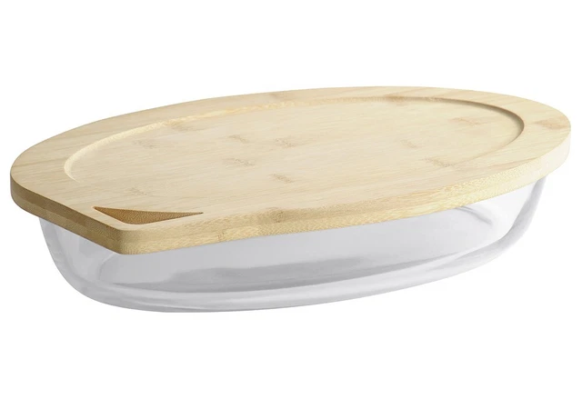 Kesper HAUSRAT Auflaufform mit Bambusdeckel