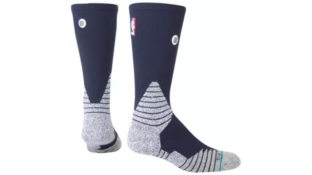 Stance NBA Logo Official On-Court Solid Crew Socks - Dark Navy Size Large 8-13