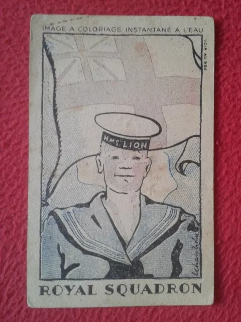 Tarjeta Card La Phosphatine Royal Squadron Marine De Guerre Britannique Army....