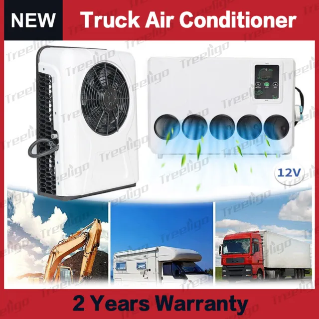 12000 BTU 12V Truck Cab RV Air Conditioner Universal Semi Trucks Bus Caravan
