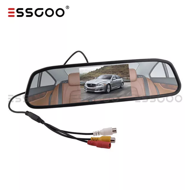 4.3" TFT LCD Mirror Parking Monitor Screen for Car VAN Reverse Rear View Camera