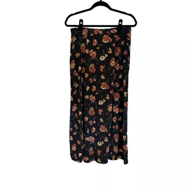 Rafaella midi/maxi shirt cute side buttons lightweight pretty floral print sz12