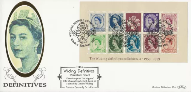 20/5/2003 50Th Anniv. Dorthy Wilding Definitives Miniature Sheet Fdc