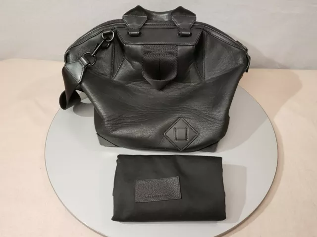 Alexander Wang Large Emile Black Leather Satchel Shoulder/Hand Bag With Dust Bag