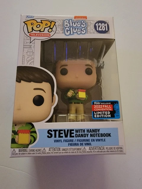 Funko Pop! Blue's Clues Steve With Handy Dandy Notebook #1281 NYCC 2022 Funko Pop! Blue's Clues Steve With Handy Dandy Notebook #1281 NYCC 2022