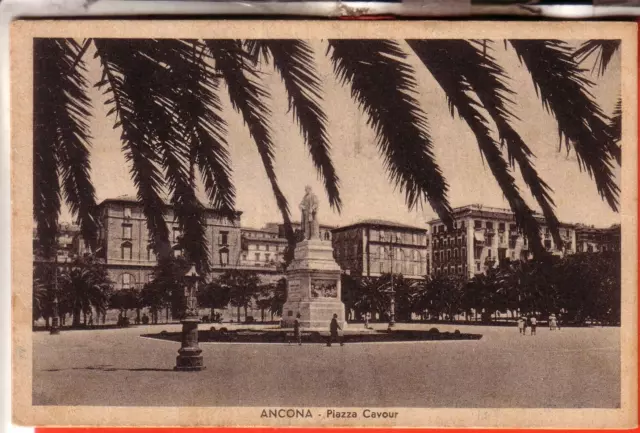 Cartolina Ancona  Citta'   Fp   Viaggiata  1938   Piazza Cavour   Regalo