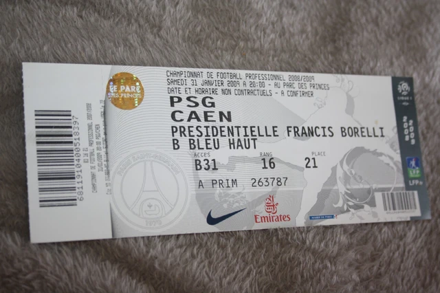 Programme De Match SM Caen Vs PSG - Saison 2004/2005 - édition Originale