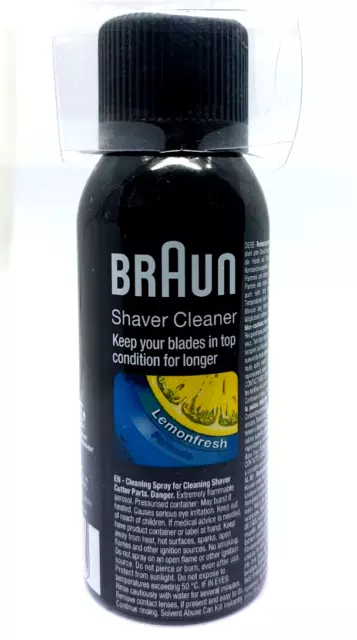 Braun Reinigungs-Flüssigkeit für Rasierer - Reinigungsspray für Scherteile 100ml
