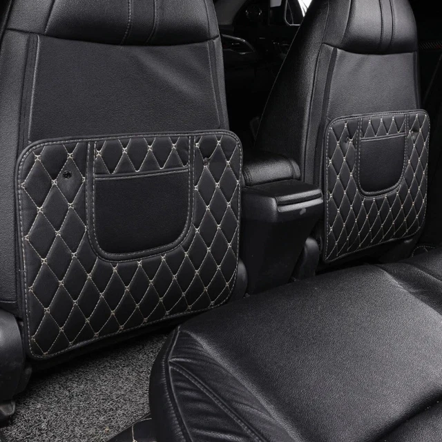 PU Leather Auto Anti Kick Pads with Storage Bag Anti Dirty Protector