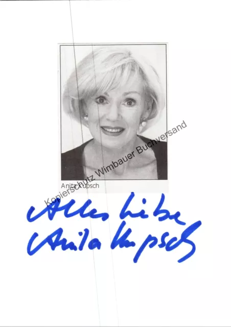 Original Autogramm Anita Kupsch /// Autograph signiert signed signee Kups 294716